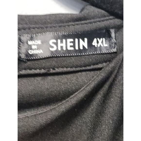 Shein Curve Black Formal Jumpsuit Women's 4X NWOT Lace Bell Long Sleeve - Picture 3 of 8